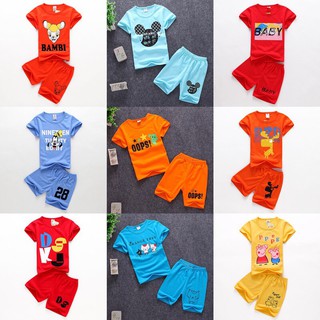 Combo 3 bộ bé gái - bé trai cotton
