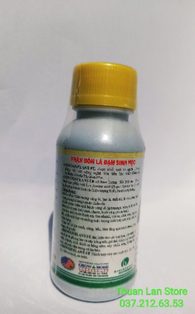 Phân Bón Lá Cao Cấp Amino Fe - Bổ Sung Sắt, Trị Bệnh Vàng Lá (100ml)