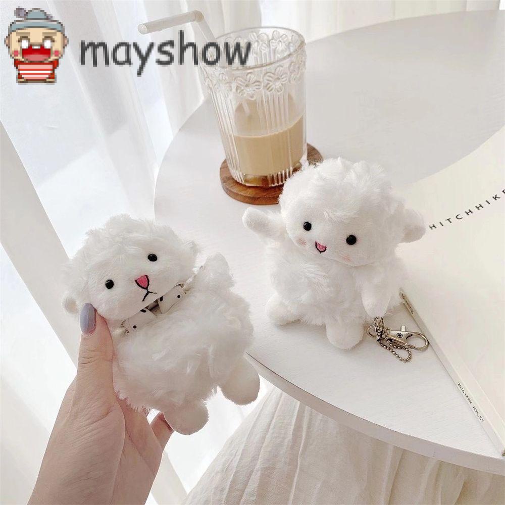 MAYSHOW Soft Case Warm Hands Plush Cover Accessories Shell Earphone Protective Sheep