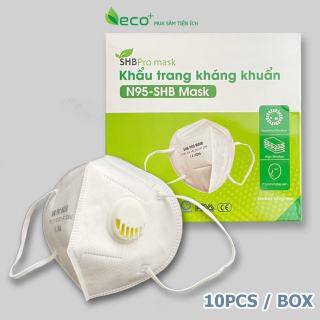 Khẩu trang SHB Pro mask 3D N95 Lọc Bụi Siêu Mịn, Có Van Thở, hàng Việt Nam xuất khẩu ( 1 cái )