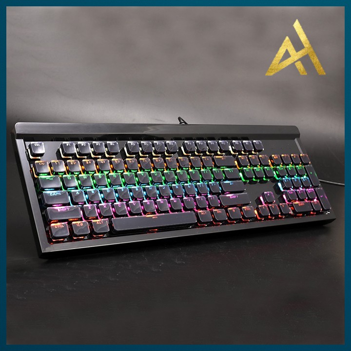 Bàn Phím Cơ Gaming Keycap Xuyên Led Đổi Màu BOSSTON MK921 Bàn Phím Máy Tính Laptop Có Dây Keyboard Chơi Game