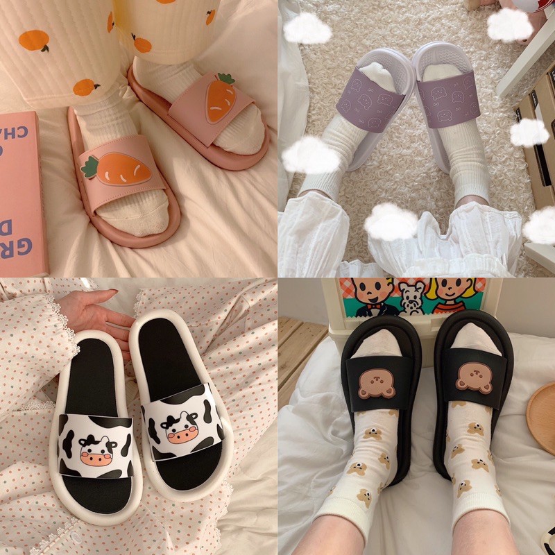 DÉP ĐÔI/ĐI TRONG NHÀ ULZZANG DỄ THƯƠNG[Order+Ảnh thật]