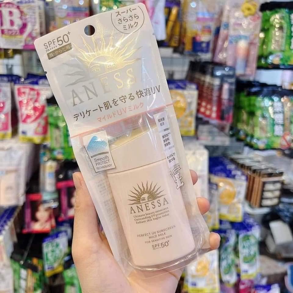 Kem chống nắng Anessa Mild Milk Shiseido cho da nhạy cảm 60ml