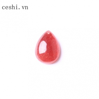Natural strawberry crystal pendant