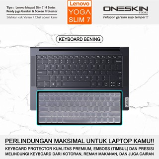 Miếng Dán Bảo Vệ Bàn Phím Bằng Silicon Cho Lenovo Slim 7 7i 14 15 14ARE 14Il 14ITL 15IIL 15ITL