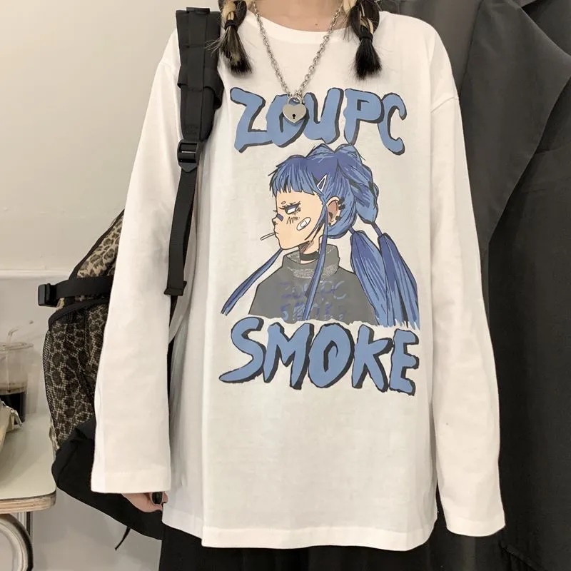Áo thun tay dài Zoupc , Áo sweater ulzzang Tiger.86 LS61