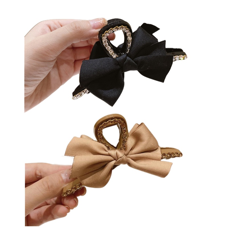 Kẹp Tóc Lớn Bằng Nhựa Hình Nơ Xinh Xắn Dành Cho Nữ