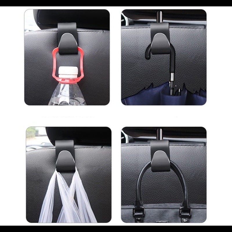 1 Móc Treo Đồ Chịu Lực Tốt Gắn Lưng Ghế Xe Hơi Tiện Dụng