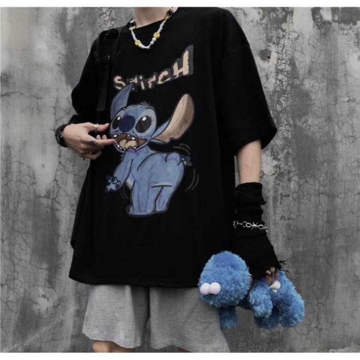 Áo Thun Tay Lỡ Form Rộng Stitch Siêu Hot🍁 Unisex nam nữ đều mặc được | BigBuy360 - bigbuy360.vn