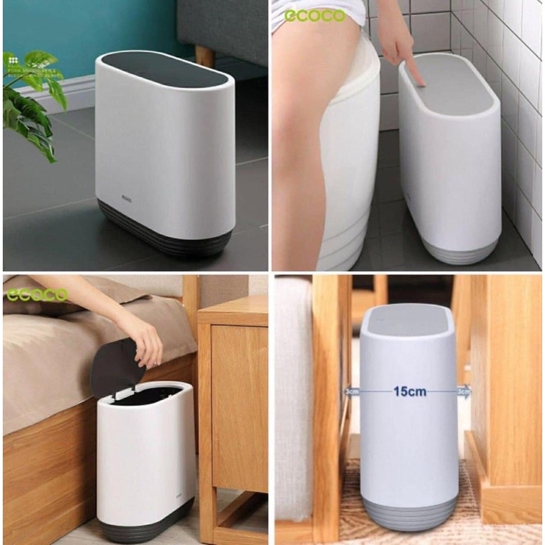 Thùng đựng rác Ecoco 10 lít siêu tiện lợi