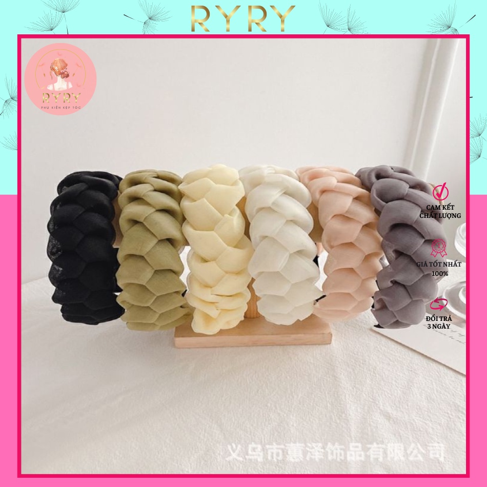 Cài Tóc Băng Đô Thắt Bím Phong Cách Hàn Quốc Cho Nữ