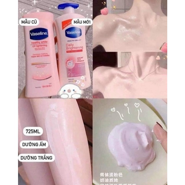 Sữa dưỡng thể Vaseline Healthy Bright Daily Brightening Even Tone Lotion 725ml