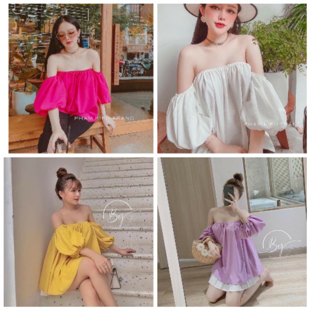 ÁO TRỄ VAI BÈO TAY BỒNG MAICHI