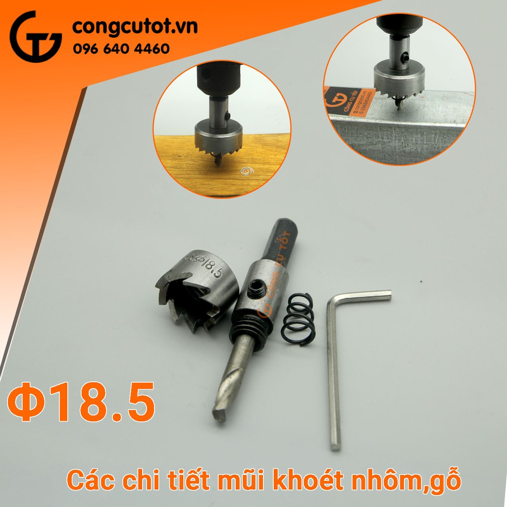 Mũi khoét lỗ trên nhôm, gỗ thép gió HHS