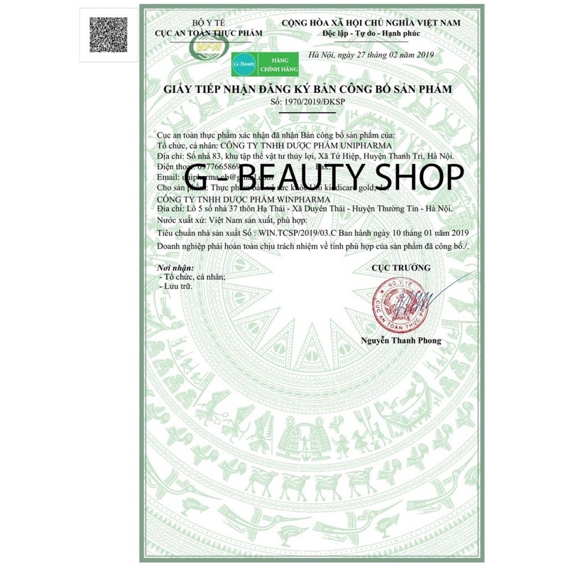 Uni kiddicare gold siro ăn ngon