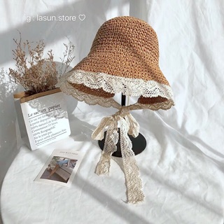 Mũ cói VINTAGE style Korea 👒👒