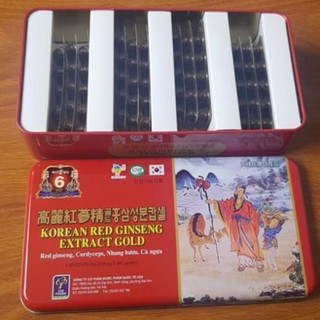 Korean red ginseng gold Bồi bổ sức khỏe nâng cao thể trạng hộp 60Viên chính hãng date mới