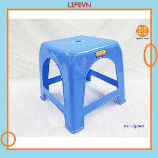 Ghế đẩu học sinh bằng nhựa vuông ghế đẩu thấp lỗ dày nhựa việt nhật - đẩu học sinh
