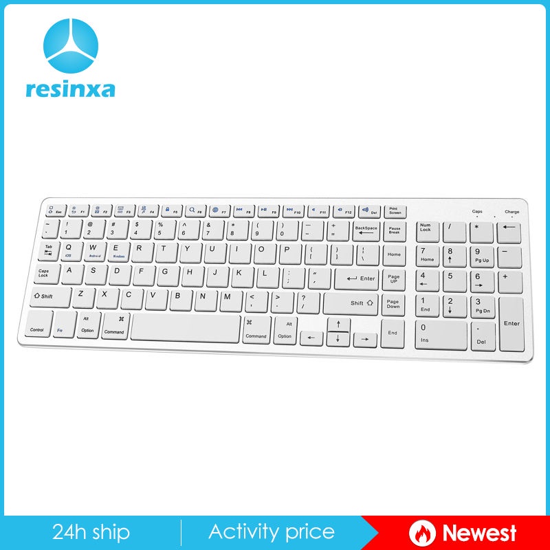 Bàn phím máy tính không dây bluetooth 104 phím dành cho Windows iOS Android Mac OS