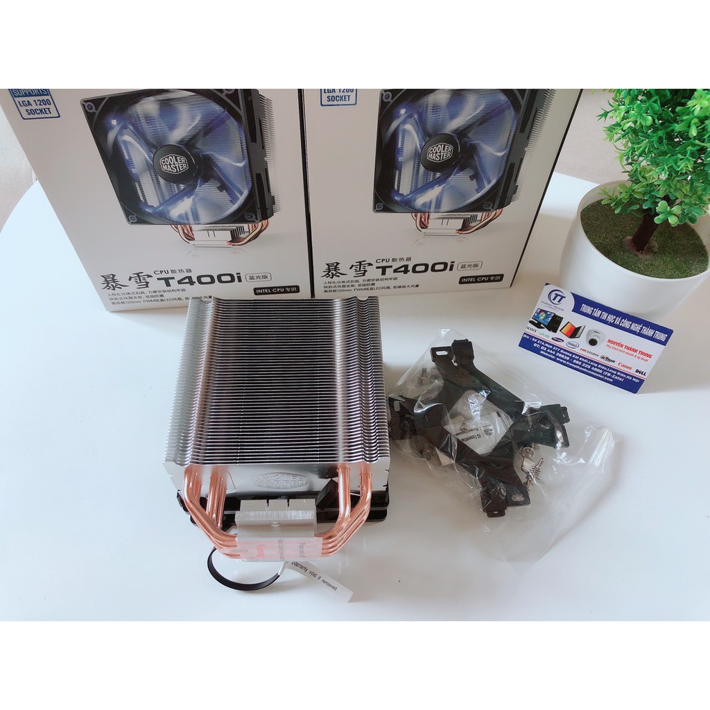 Quạt tản nhiệt CPU CoolerMaster T400i Blue - Bảo hành 3 tháng