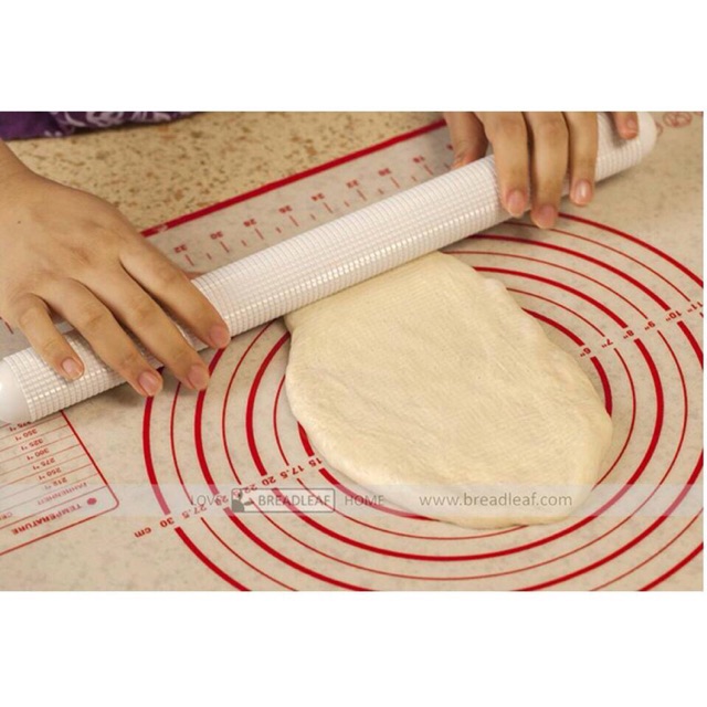 Cán bột nhựa có gai 38cm