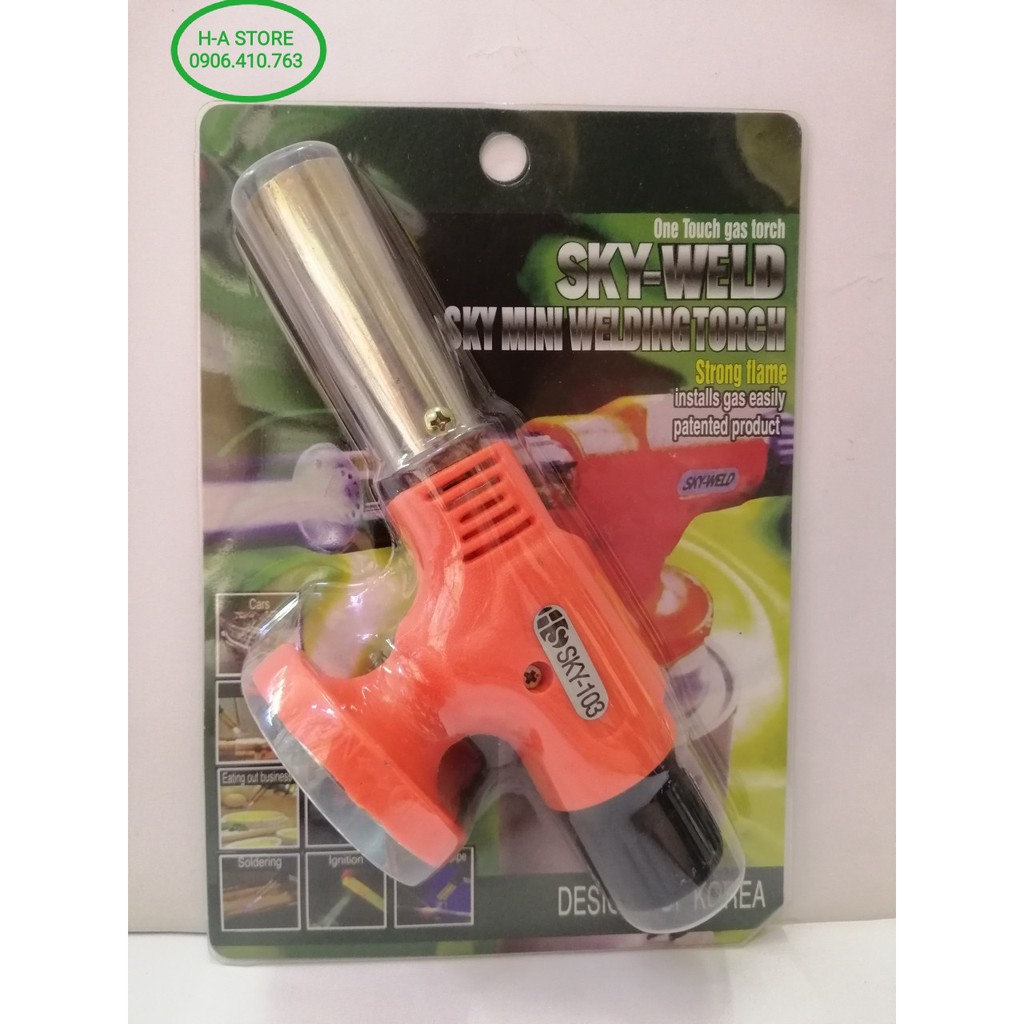 Đèn khò gas mini SKY-103 Cam/ Namilux 17 xanh / Namilux 18 đỏ / Cá mập No.915 / Flame gun no.920 /Flame gun no.918