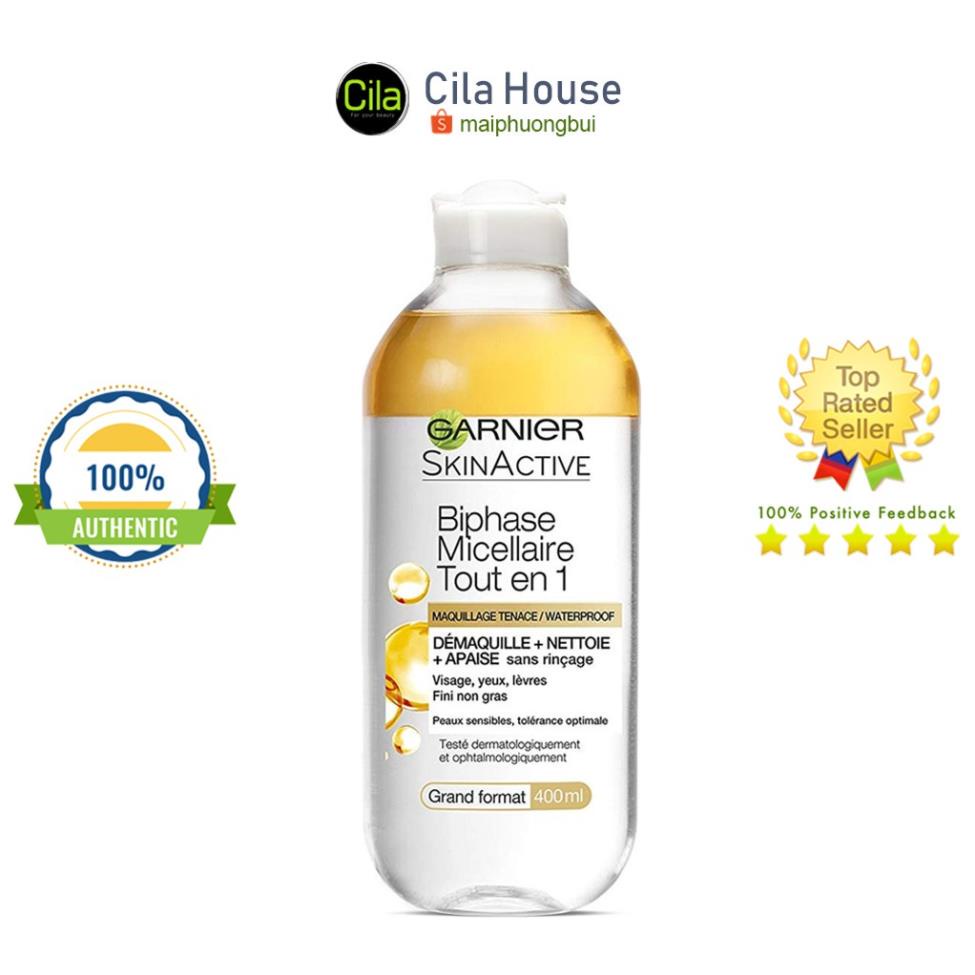Nước tẩy trang Garnier Pháp 400ml