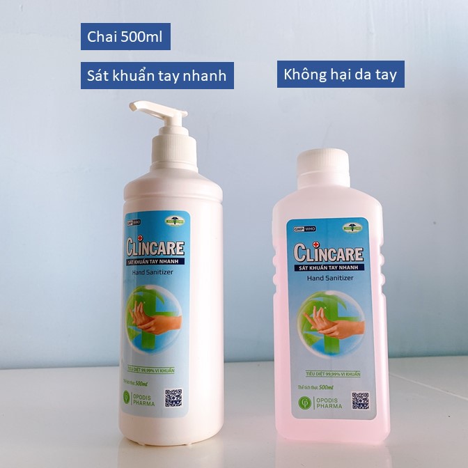 Nước rửa tay khô sát khuẩn tay nhanh Clincare 500ml | BigBuy360 - bigbuy360.vn