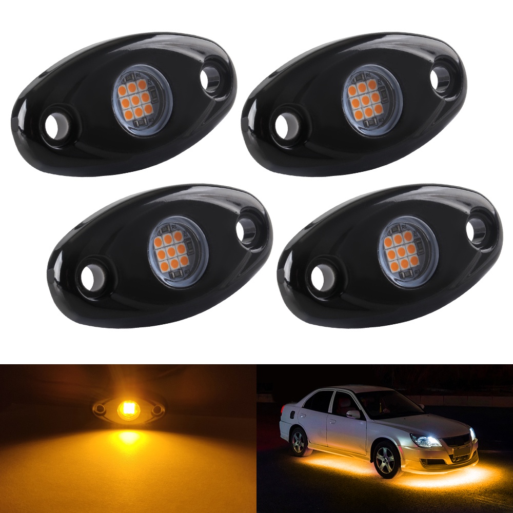 Xe tải Đèn LED bên dưới thùng xe Ánh sáng dưới ánh sáng đá Đèn bên đánh dấu Đèn tín hiệu Màu vàng / đỏ / xanh dương / xanh lá cây / trắng