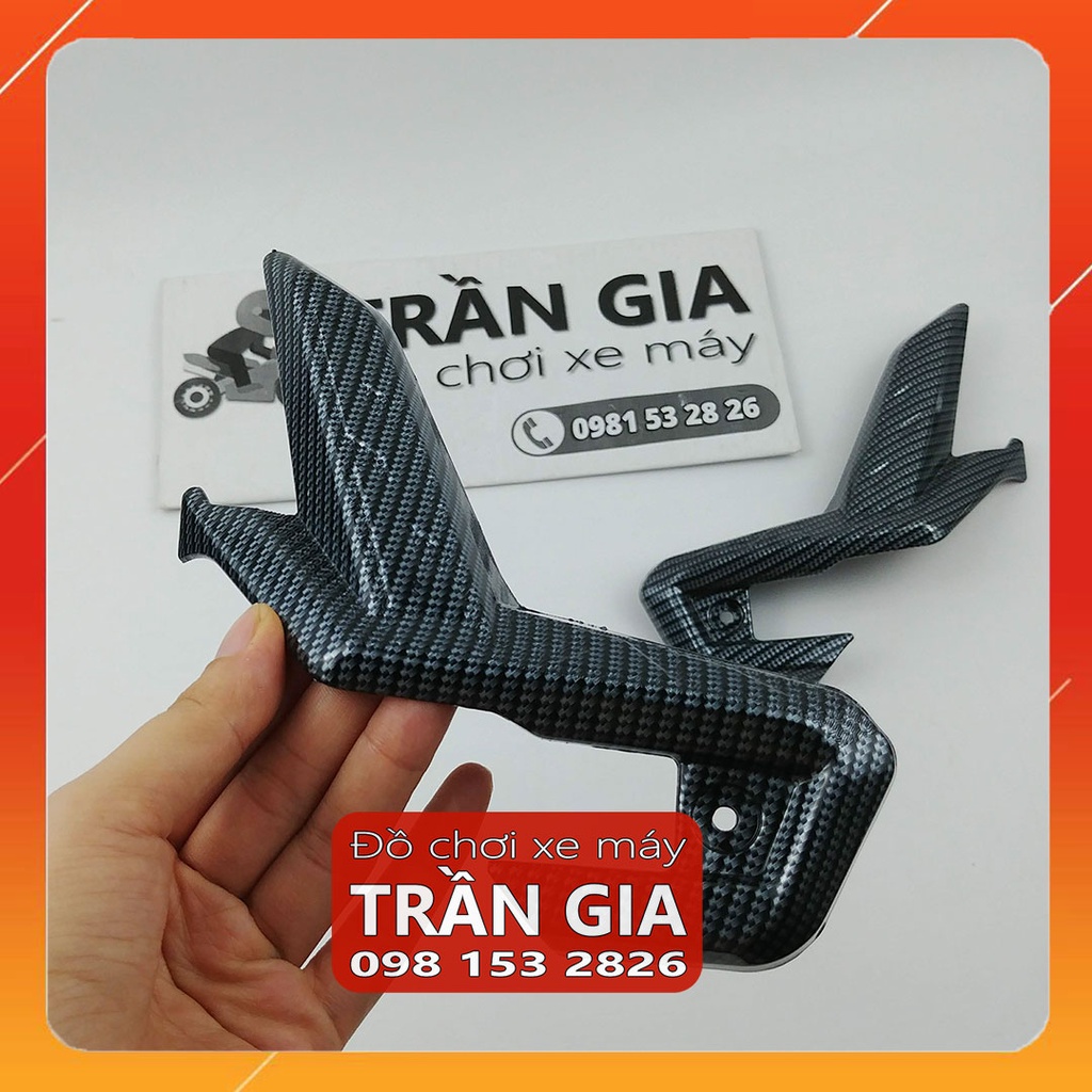 Ốp gác để chân sau xe AB năm 2023 2022 bản mới nhất airblade 160 125 phụ kiện air blade 160cc 125cc xi inox carbon