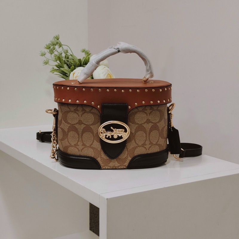 sẵn - Túi Coach cặp lồng nâu siêu xinh 🌼 2 màu