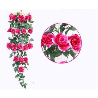 Hoa hồng lụa treo tường