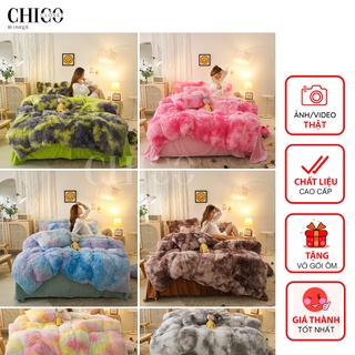 Chăn Ga Gối Đệm Nỉ Lông Gồm 4 Món Vỏ Chăn, Ga, 2 Vỏ Gối (Inbox Chọn Mẫu) Bedding 126