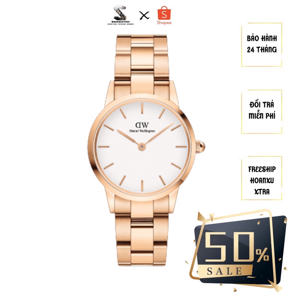 Đồng hồ Nam Nữ DW Iconic Link Rose Gold Fullbox