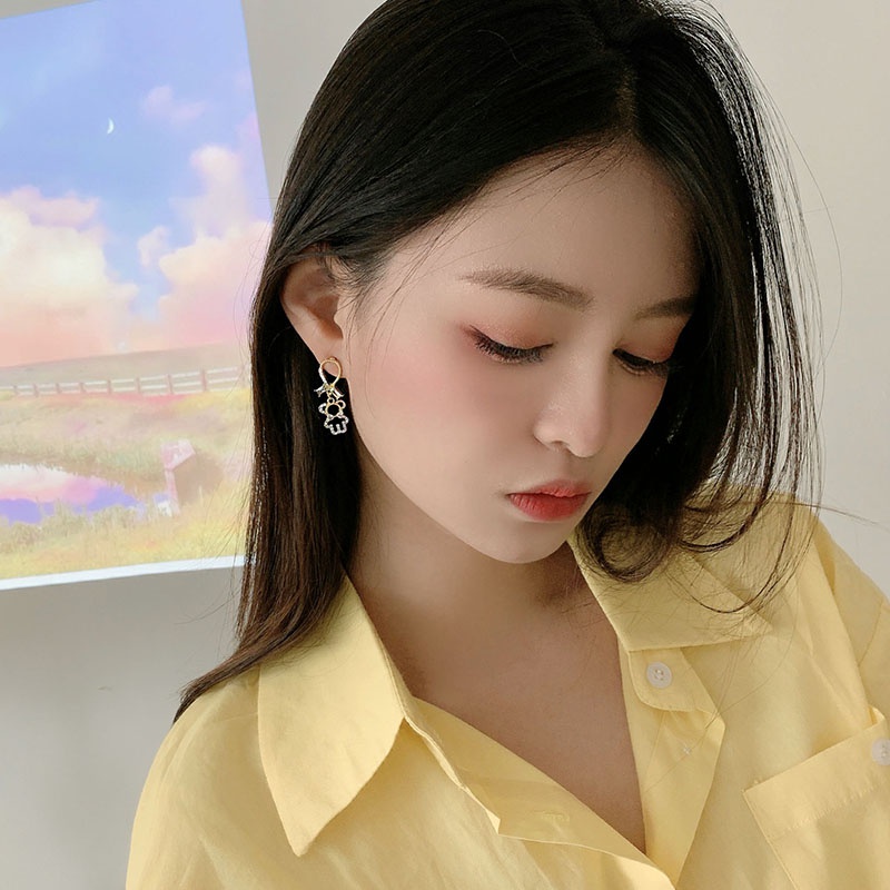 Khuyên Tai Đính Ngọc Trai Thiết Kế Đơn Giản Thanh Lịch