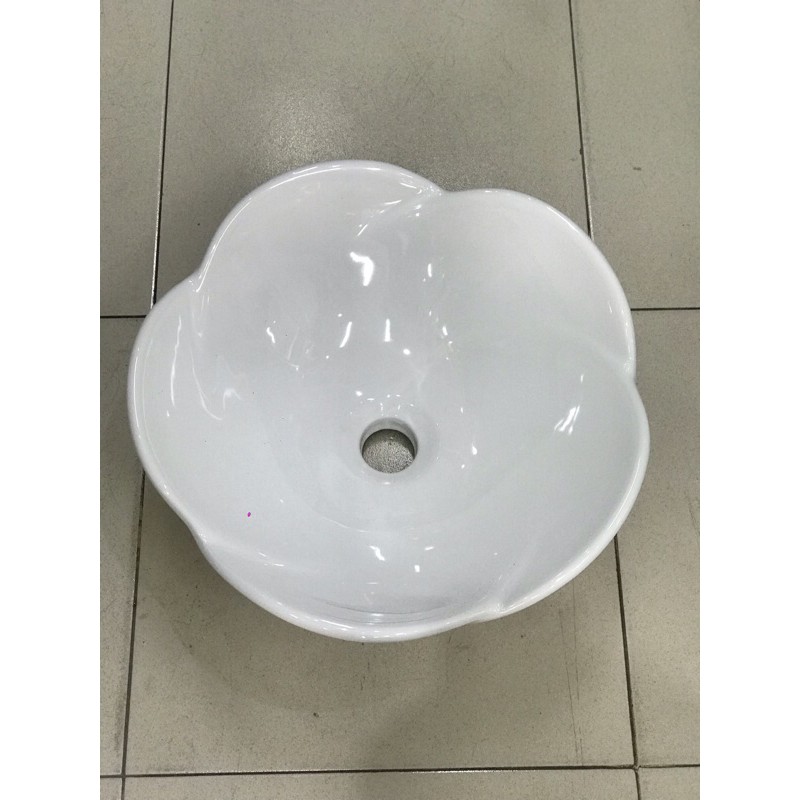 LAVABO ĐẶT BÀN NHỎ GỌN HÌNH BÔNG HOA SANG TRỌNG CÁ TÍNH RIÊNG