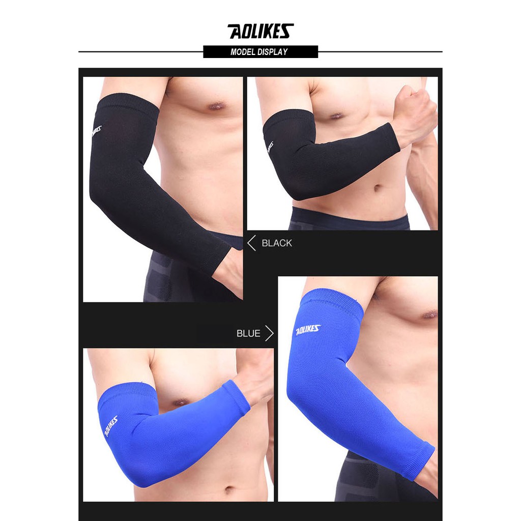 Ống tay chống nắng bảo vệ khủy tay cánh tay khi chơi thể thao Sport Arm Sleeve Aolikes TC-7146