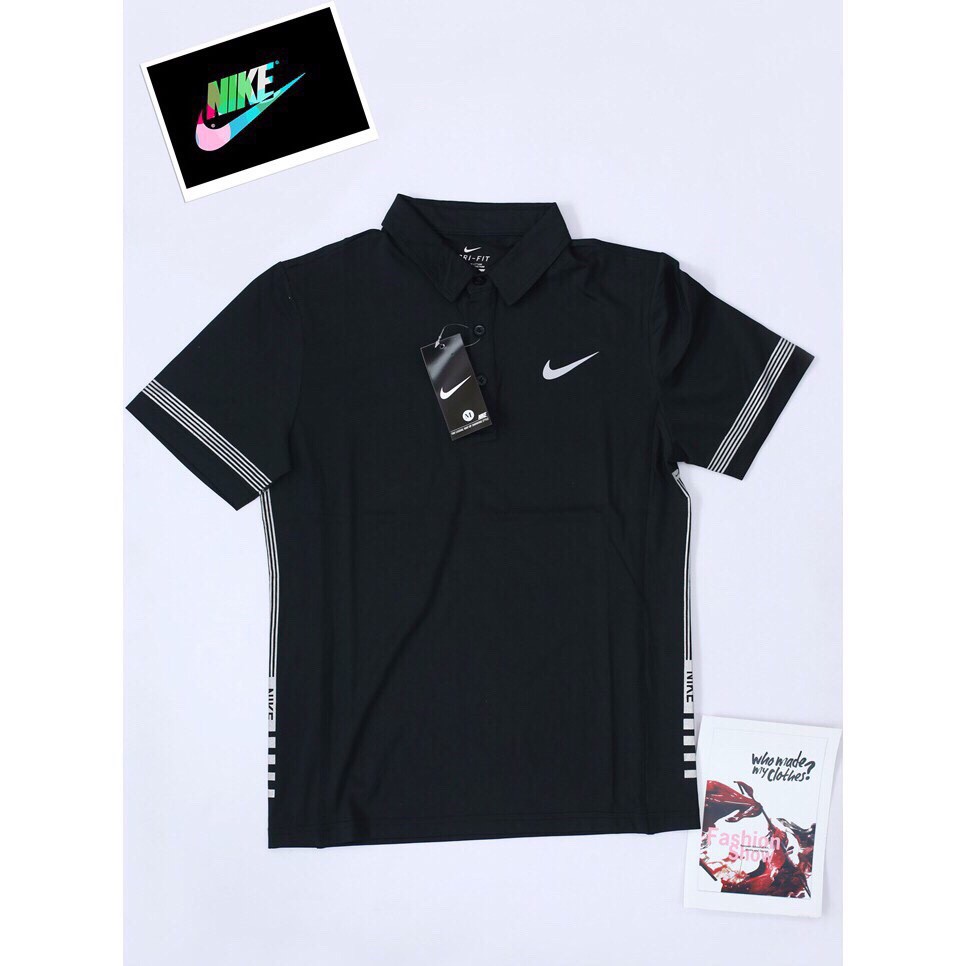 Bộ thể thao thun lạnh cổ đức viền tay cao cấp Nike [ hot trend ]