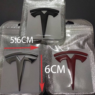 FENDER Sticker Kim Loại Hình Logo Tesla Dán Trang Trí Xe Hơi