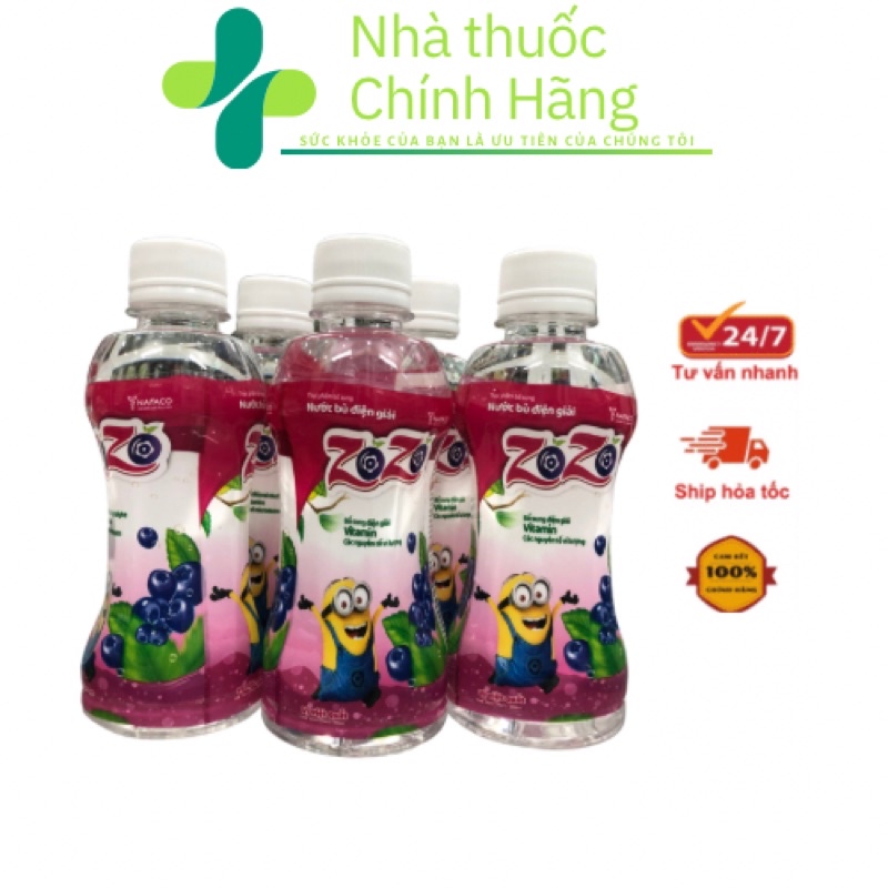 Oresol bù nước và điện giải zozo các vị cam,chanh,chanh leo,việt quất