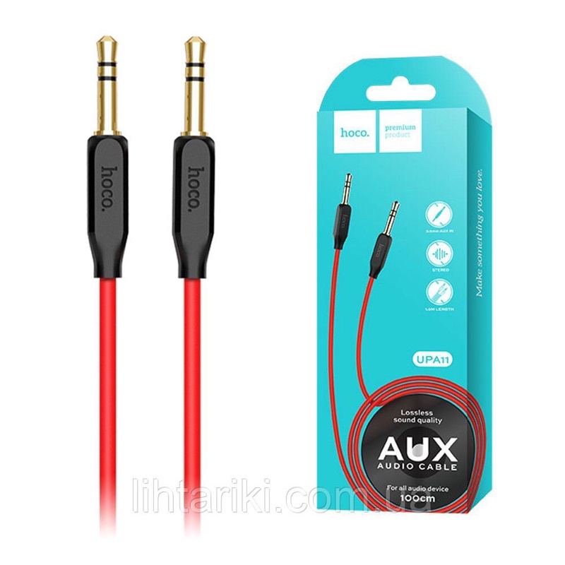[BẢO HÀNH 3 TH] Cáp âm thanh 2 đầu 3.5mm AUX chính hãng Hoco UPA11 siêu bền dài 1 mét
