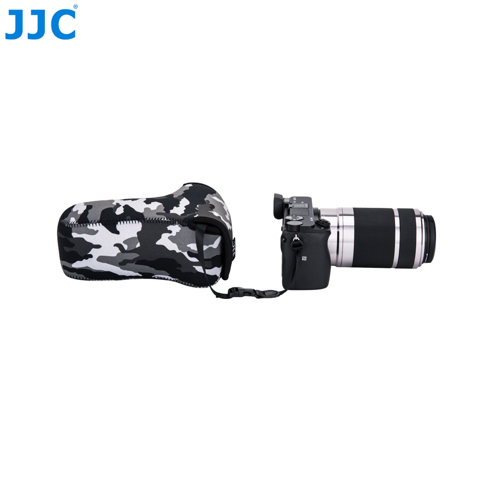 thumbnail image 2 of JJC Neoprene Camera Bag Storage Bag For Sony A6600 A6500 A6100 A6300 A6400 A5100 NEX-5N Fujifilm X-T30 X-T20 X-T10 Olympus E-PL8 E-PL9 E-PL7 DSLR... 2 of 12