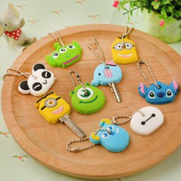 Miếng vỏ bọc chìa khóa silicon dễ thương đa dạng màu F167SPAZ