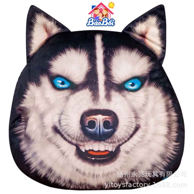 ❤️Freeship❤️ Gối mền hình husky 2in1