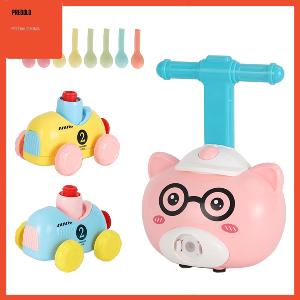 [In Stock] Balloon Powered Cars Balloon Racers Aerodynamic Cars Children's Science Toy