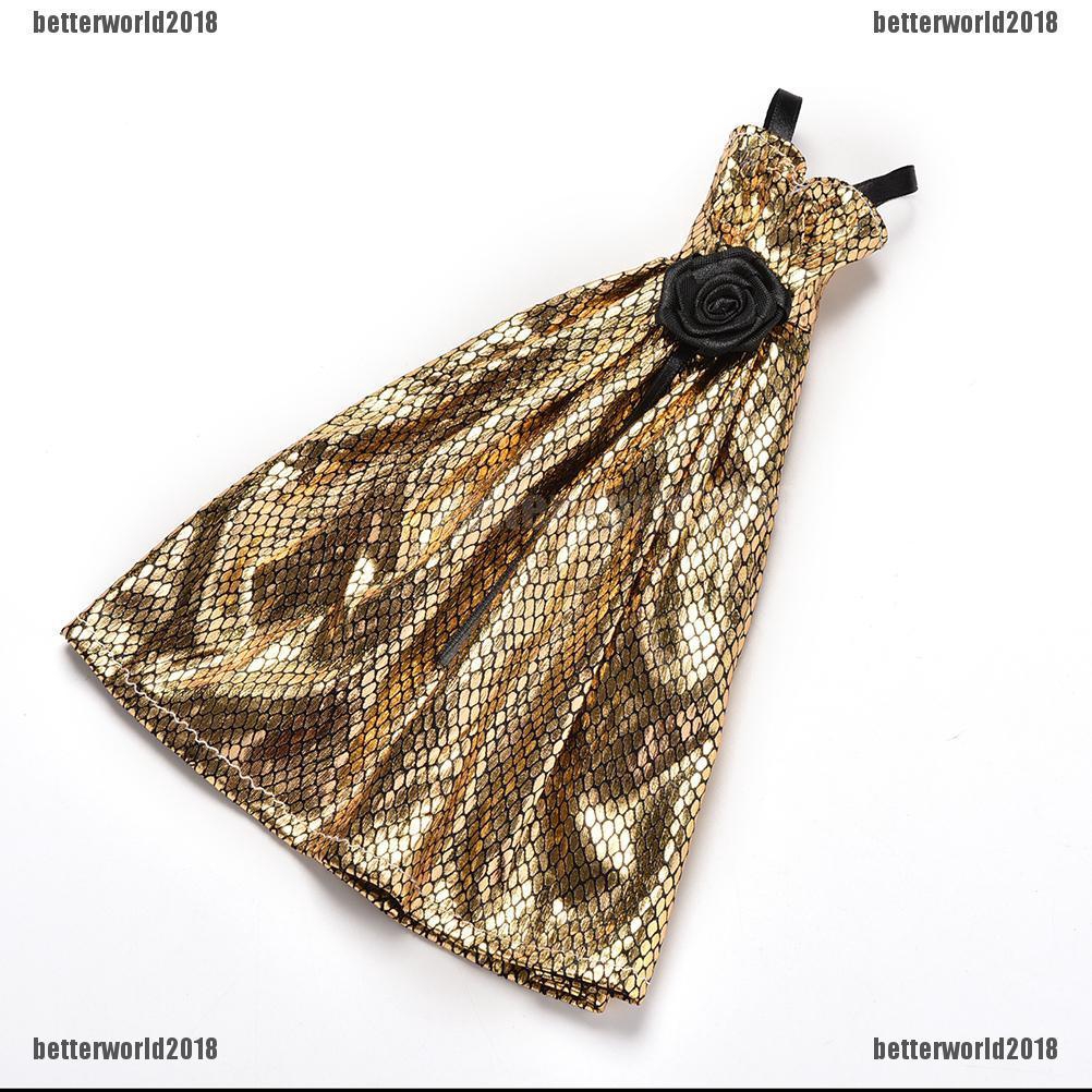 Đầm Da Cá Sấu Dáng Dài Xinh Xắn Dành Cho Búp Bê barbie