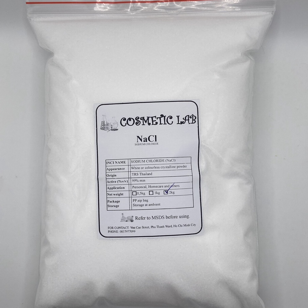 Muối tinh khiết NaCl Thái Lan (Sodium Chloride)