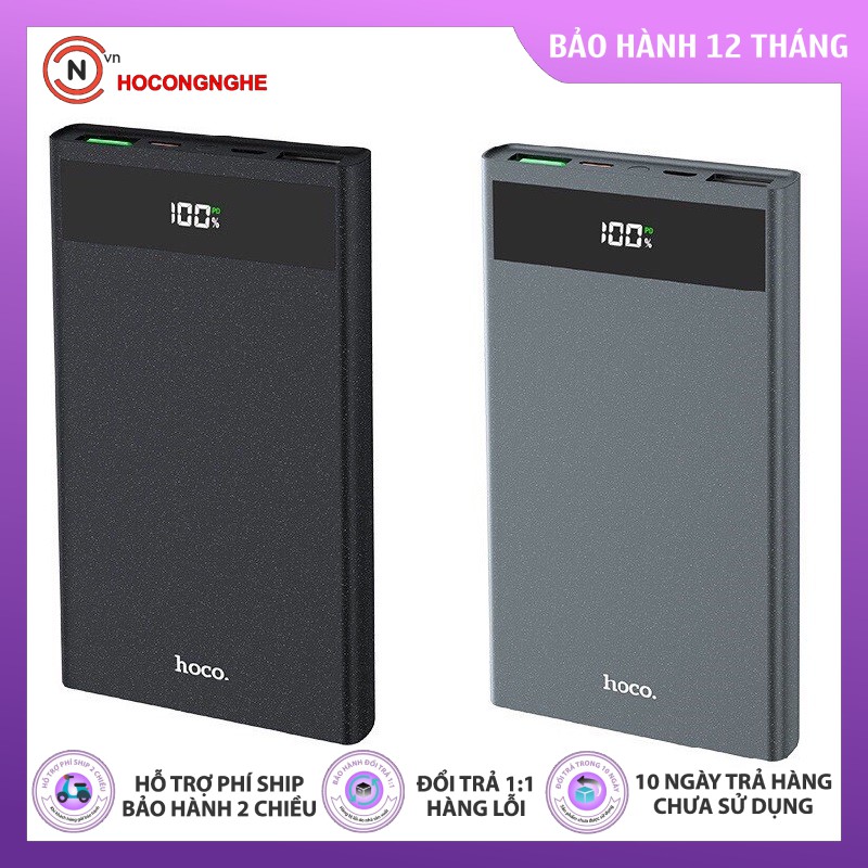 [GIÁ HỦY DIỆT] Pin dự phòng HOCO J49 Jewel hỗ trợ sạc nhanh PD + QC3.0 10000mAh có màn hình LED - hàng chính hãng