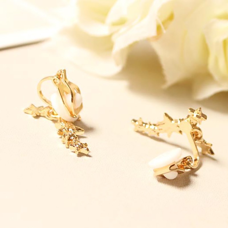 Khuyên tai ngôi sao đính đá phong cách thanh lịch dành cho nữ