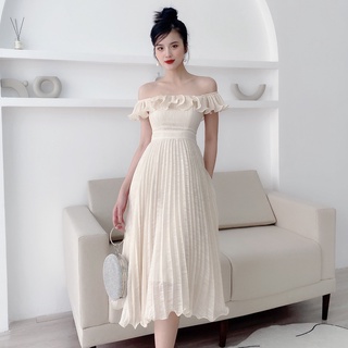 Đầm váy cánh tiên trễ vai bèo ngực tiểu thư V1247 KYMIE